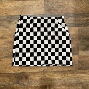 ZARA Checkered Mini Skirt (XS)